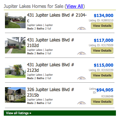Jupiter Lakes Condos Townhomes