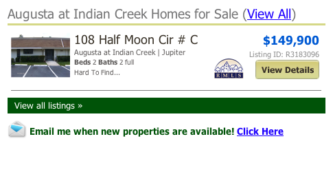 Augusta at Indian Creek Homes for Sale (View All) listings