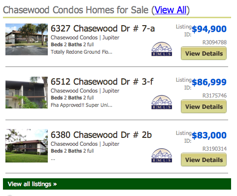 Brentwood Listings Condos Jupiter