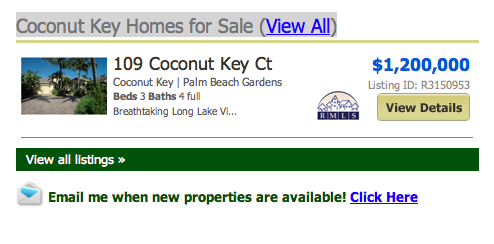 Coconut Key Homes for Sale (View All) listings
