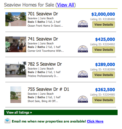 Seaview Homes for Sale (View All) listings