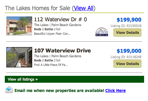 The Lakes Homes for Sale (View All) listings