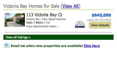 Victoria Bay Homes for sale