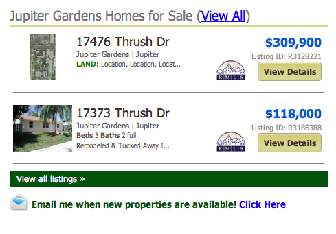 view all listings Jupiter Gardens Homes for Sale