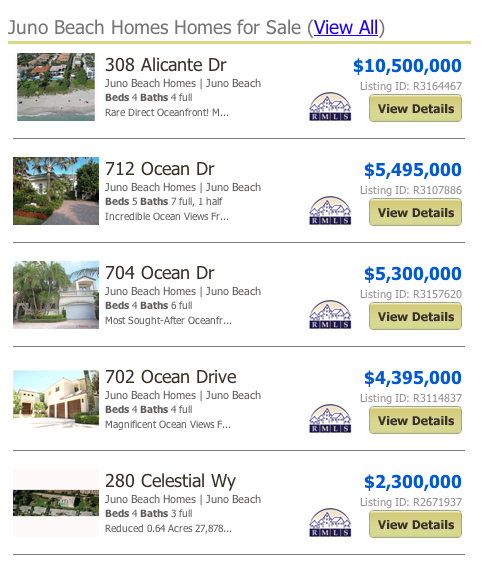 MLS listings Barclay Condos Juno Beach