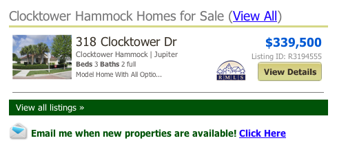 Clocktower Hammock Homes for Sale (View All) listings