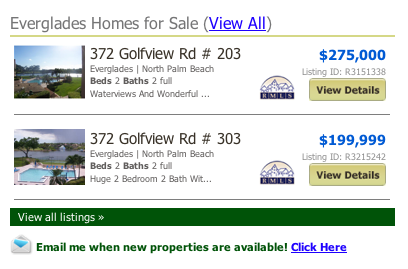 Everglades Condos listings North Palm Beach