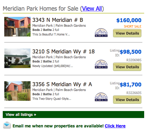 Meridian Park Palm Beach Gardens Townhomes