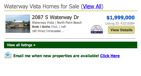 Waterway Vista Homes for Sale