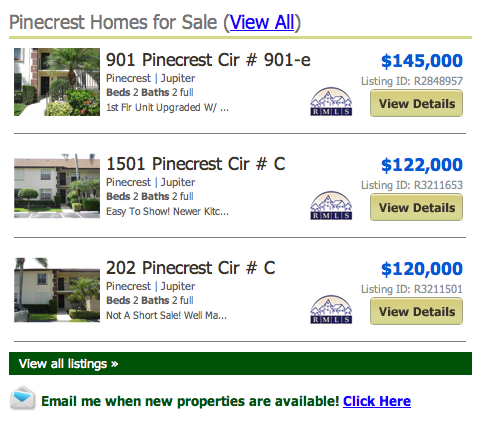 Pinecrest Indiancreek Jupiter Condos