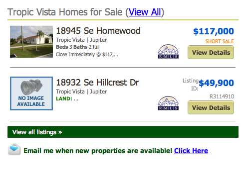 Tropic Vista Homes for Sale