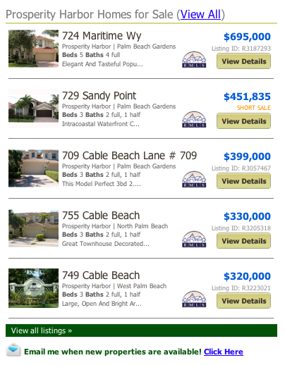 Prosperity Harbor North Palm Beach Gardens Homes