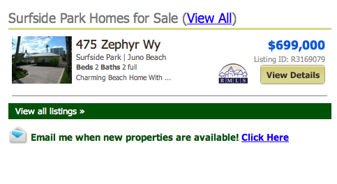 Surfside Park Juno Beach Homes