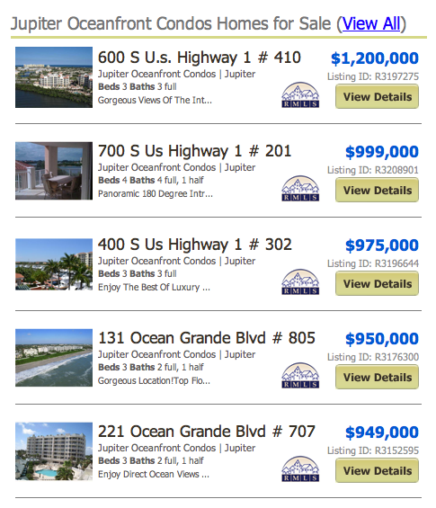 The Pointe Jupiter Yacht Club Condos