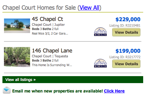 Chapel Court Tequesta Homes