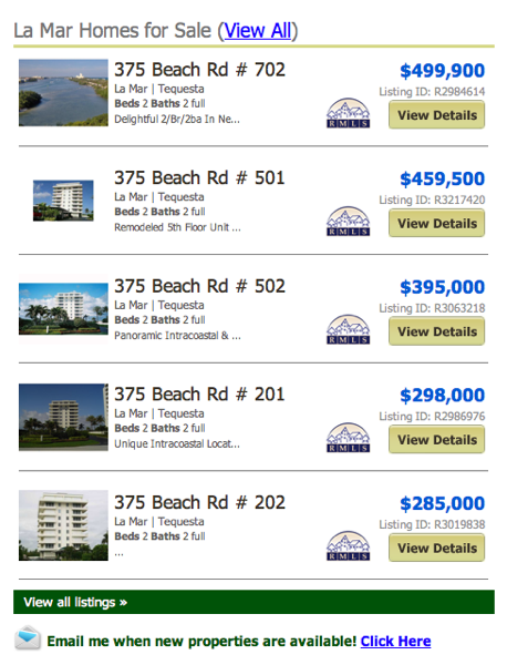 La Mar Jupiter Island Condos