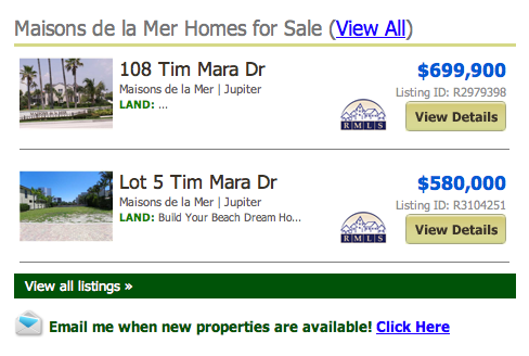 Maisons Del La Mer Jupiter Homes