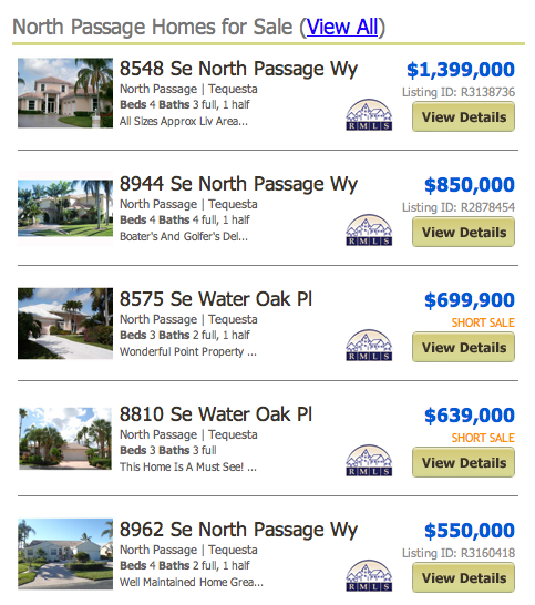 North Passage Tequesta Homes