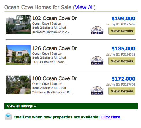 Ocean Cove Jupiter Townhomes