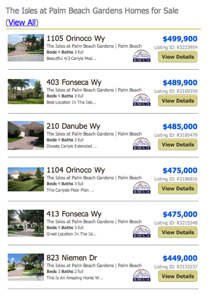 The Isles Palm Beach Gardens Homes