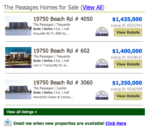 The Passages Jupiter Island Condos