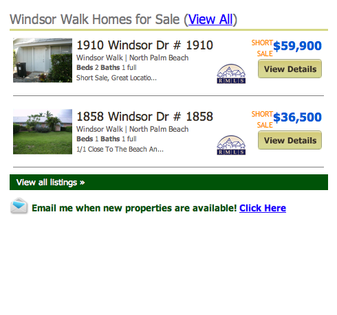Windsor Walk North Palm Beach Condos