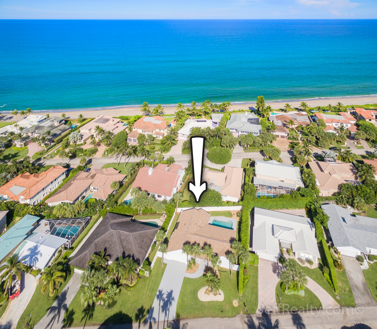 59 Colony Road | Aerial View | Jupiter Inlet Colony